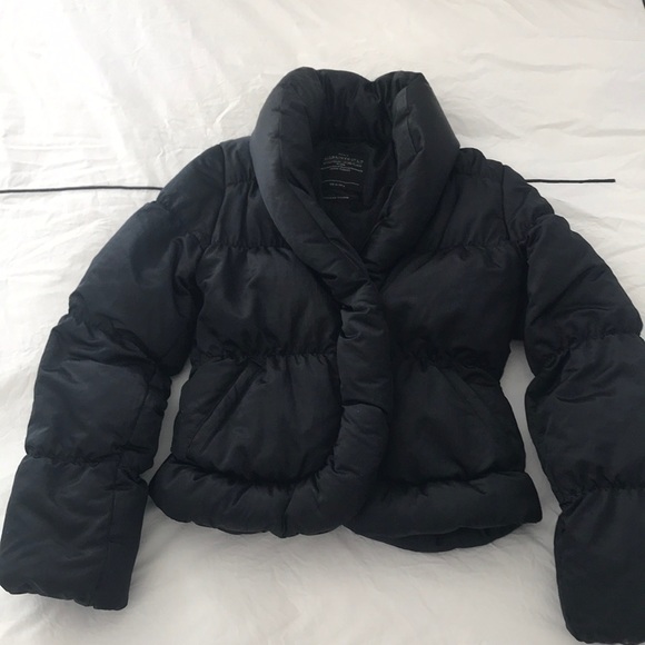 All Saints Italian Satin Down Filled Puffer Jacket - Picture 1 of 5